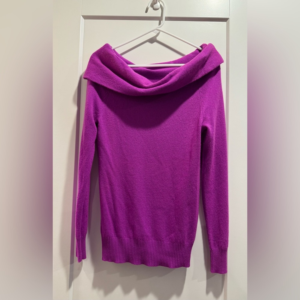 ANTONIO MELANI 100% Cashmere Purple Sweater Size‎ Small